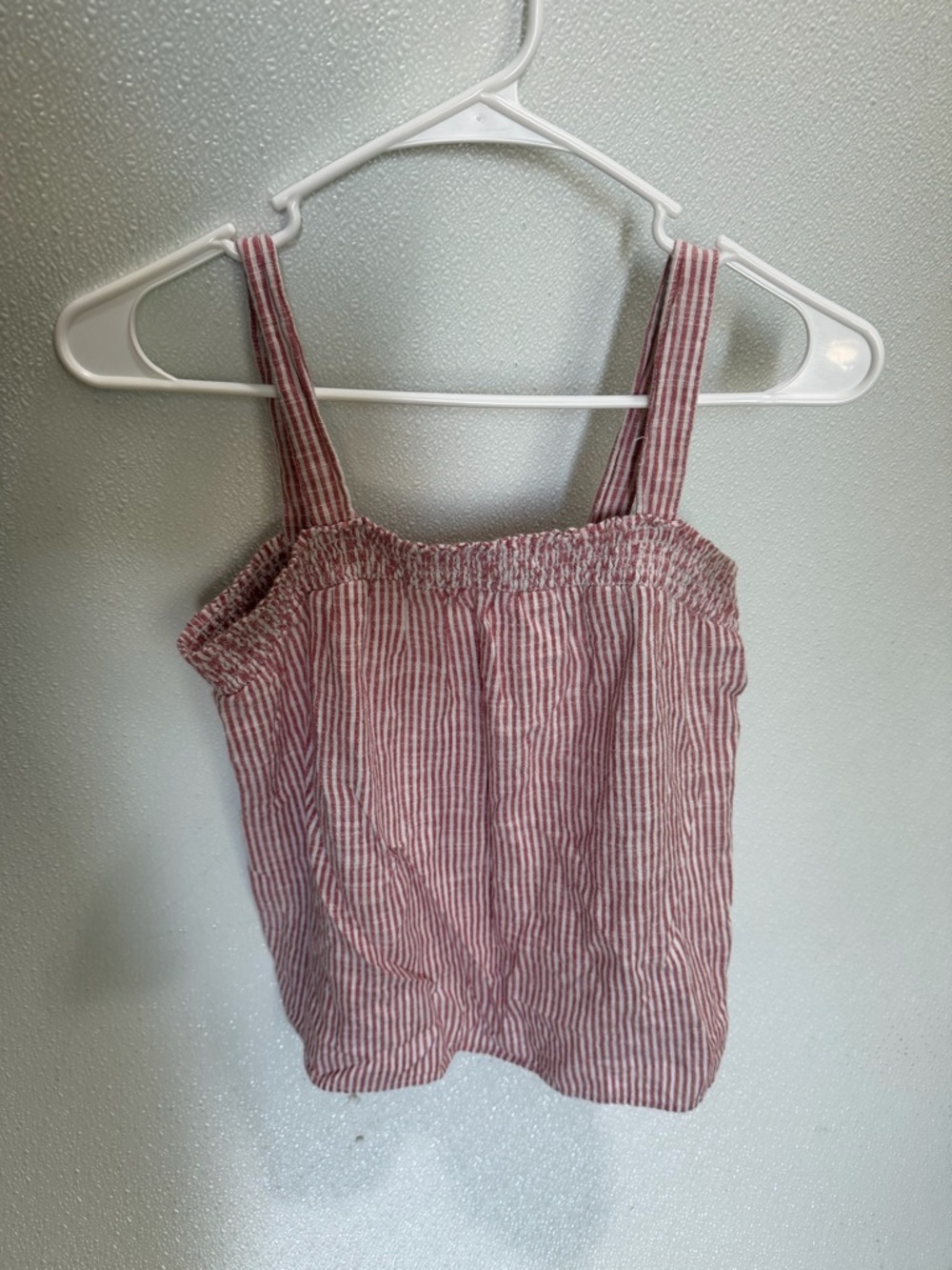 Old Navy Red and White Striped Tank Top